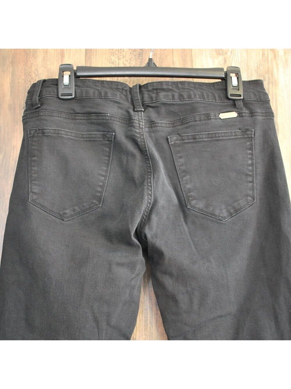 KanCan Womens Distressed Black Jeans W13 30 Estilo 5217